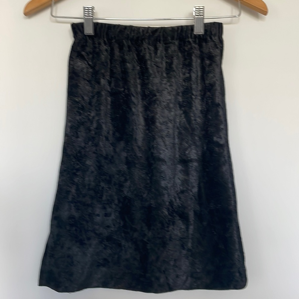 Vintage Crushed Velvet Pull on Skirt Sz Large (14) EUC